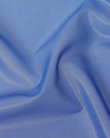 Blue Ombre Silk Chiffon Fabric with Shaded Effect, 110 Cms Width, Made in India-D25525
