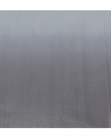 Grey Ombre Silk Chiffon Fabric with Shaded Effect, 110 Cms Width, Made in India-D25523