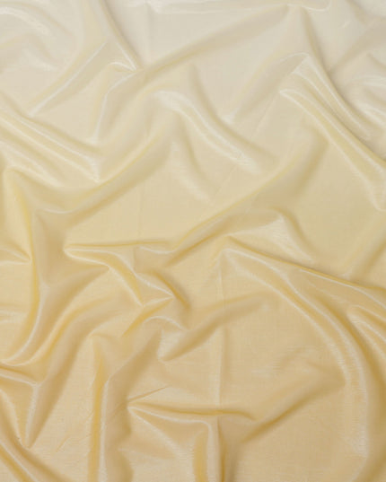Yellow Ombre Silk Chiffon Fabric with Shaded Effect, 110 Cms Width, Made in India-D25527