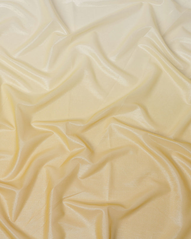 Yellow Ombre Silk Chiffon Fabric with Shaded Effect, 110 Cms Width, Made in India-D25527