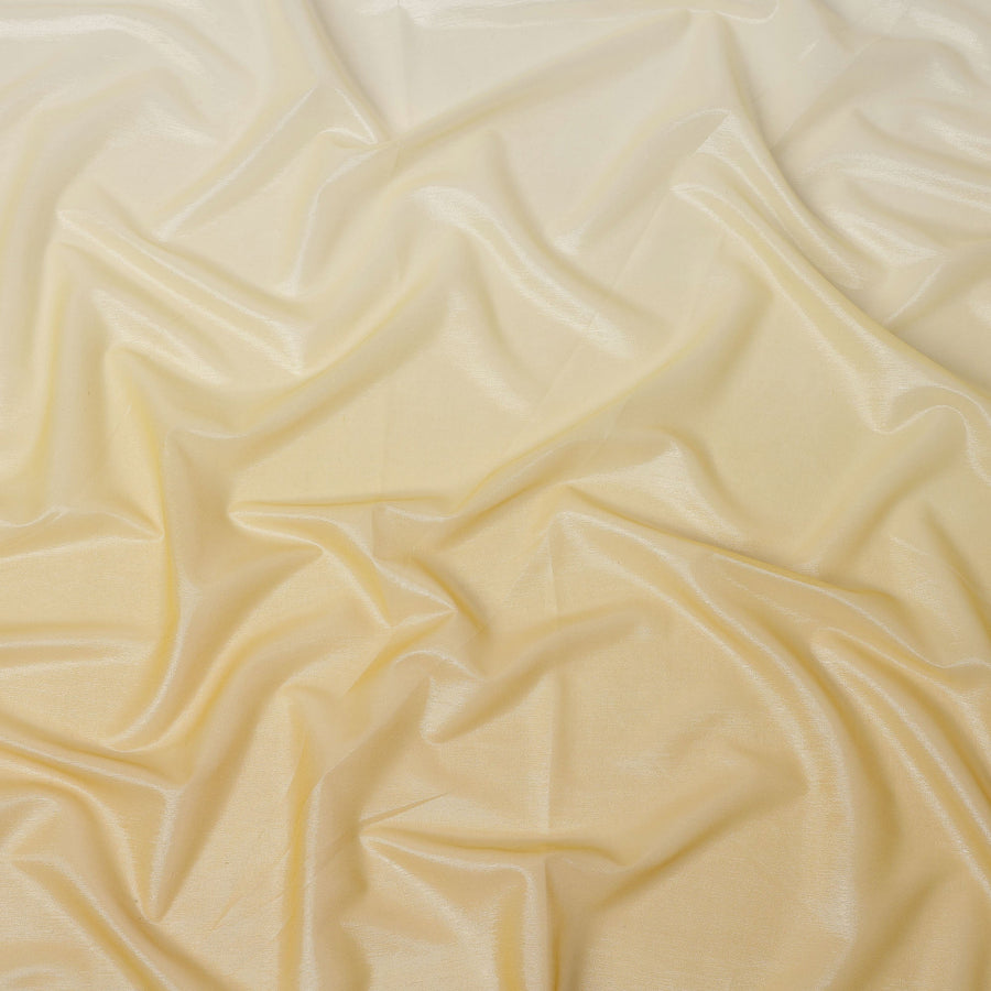 Yellow Ombre Silk Chiffon Fabric with Shaded Effect, 110 Cms Width, Made in India-D25527