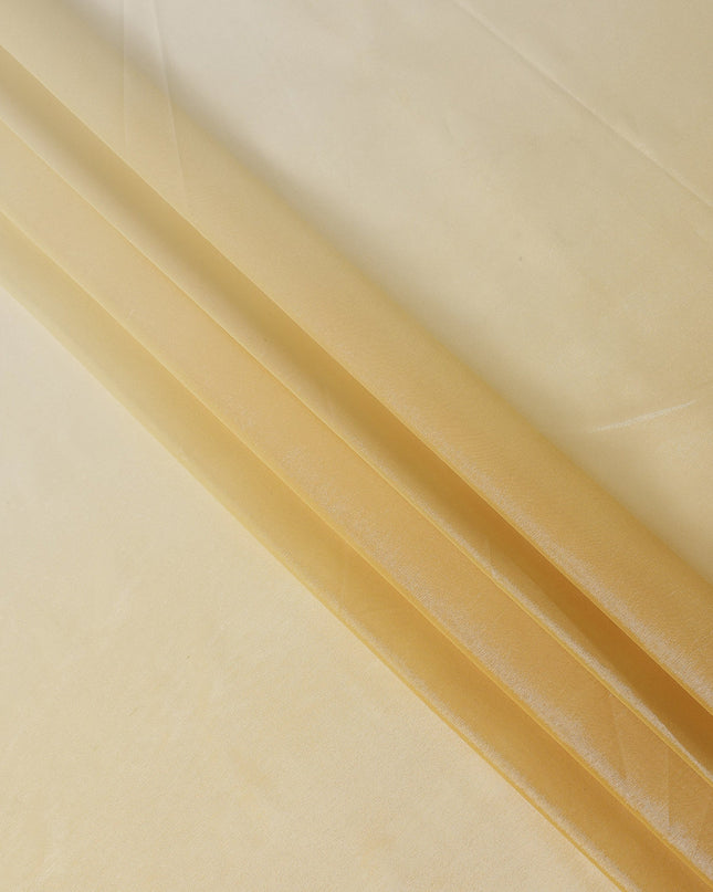 Yellow Ombre Silk Chiffon Fabric with Shaded Effect, 110 Cms Width, Made in India-D25527