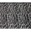 Black Abstract Animal Printed Viscose Crepe Fabric Grey Textured Streak Design Soft Flowing Dress Material 110 Cms Width India-D27940