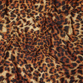 Brown Animal Print Viscose Crepe Fabric Leopard Printed Soft Flowing Dress Material 110 Cms Width India-D27935 Regal Fabrics