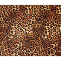 Brown Animal Print Viscose Crepe Fabric Leopard Printed Soft Flowing Dress Material 110 Cms Width India-D27935 Regal Fabrics
