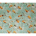 Green Floral Jacquard Viscose Crepe 110cm
