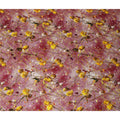 Pink Floral Jacquard Viscose Crepe 110cm