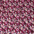 Pink Floral Jacquard Viscose Crepe 110cm