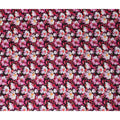 Pink Floral Jacquard Viscose Crepe 110cm