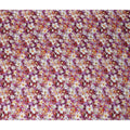 Purple Floral Jacquard Viscose Crepe 110cm