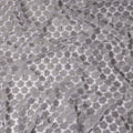 Grey Floral Nylon Tulle Embroidery Fabric 140cm