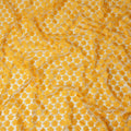 Yellow Floral Nylon Tulle Embroidery Fabric 140cm