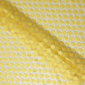 Yellow Floral Nylon Tulle Embroidery Fabric 140cm