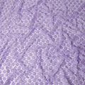 Purple Floral Nylon Tulle Embroidery Fabric 140cm