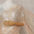 Antique Gold Metallic Lace Saree