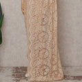 Antique Gold Metallic Lace Saree
