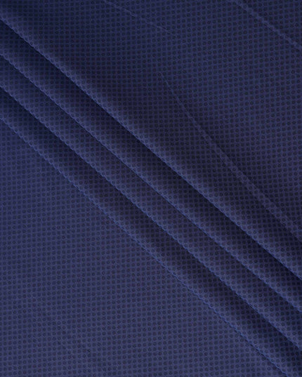 Navy Dot Cotton Shirting Fabric 150cm