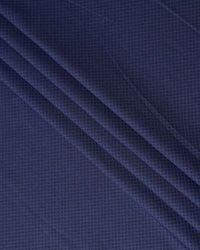 Navy Dot Cotton Shirting Fabric 150cm