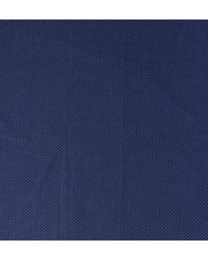 Navy Dot Cotton Shirting Fabric 150cm