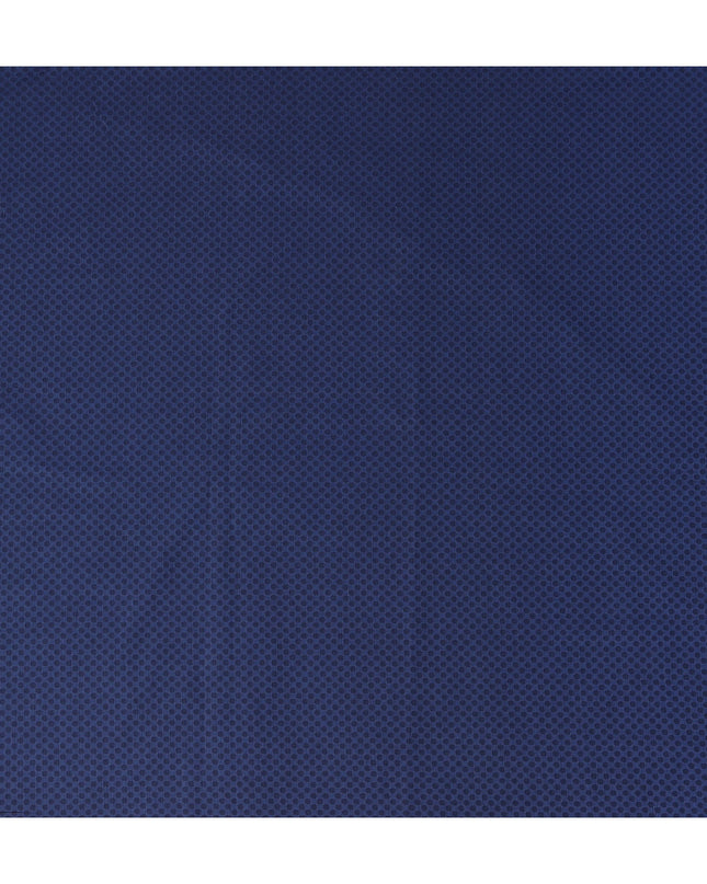 Navy Dot Cotton Shirting Fabric 150cm