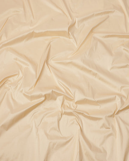Beige Plain Pure Raw Silk Fabric, 140 Cms Width, Made in India-D25983