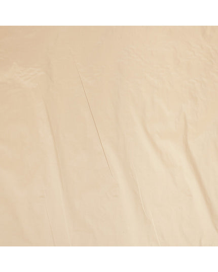 Beige Plain Pure Raw Silk Fabric, 140 Cms Width, Made in India-D25983