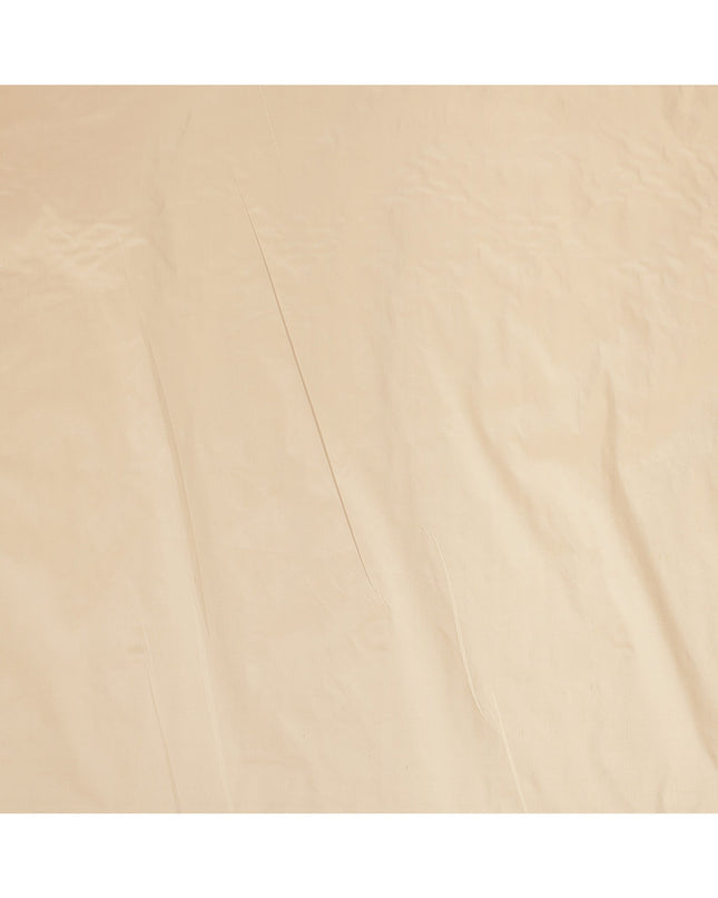 Beige Plain Pure Raw Silk Fabric, 140 Cms Width, Made in India-D25983