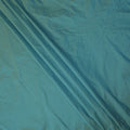Teal Green Plain Pure Raw Silk Fabric, 140 Cms Width, Made in India-D25988
