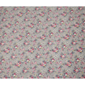 Grey Floral Printed Cotton Lawn Fabric 110 Cms Width India-D27758 - Regal Fabrics