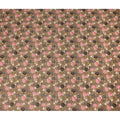 Taupe Brown Floral Printed Cotton Lawn Fabric All Over Rose Flower Design Soft Dressmaking Material 4.0 Meters Length 110 Cms Width India-D27656
