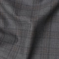Charcoal Premium Italian Blended Wool Suiting Fabric, 3.75 Mtrs with 150 Cms Width, Imported from Italy-D25445