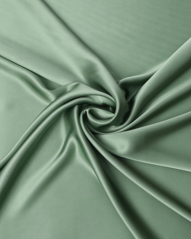Sage Green Pure Silk Satin Fabric, 110 Cms, China-D25467