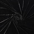 Black Silk Blended Velvet Fabric, 140 Cms Width, South Korea-D24647