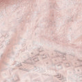 Blush Pink Geometric Motif with Subtle Shimmer Synthetic Cotton Fabric, 140 Cms, India-D25391