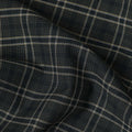 Black Beige Checked Blended Cotton Shirting Fabric Soft Woven Check Pattern Breathable Apparel Material 150 Cms Width Made in India-D27428 Regal Fabrics
