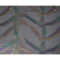 Black Premium Pure Silk Chiffon Fabric with Multicolor Metallic Lurex Design 110 Cms Width, Made in South Korea-D25865