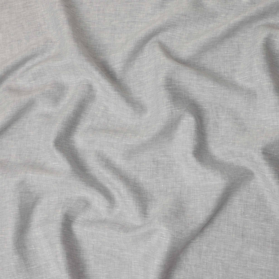Silver Grey Pure Linen 60 Lea Fabric 150cm India