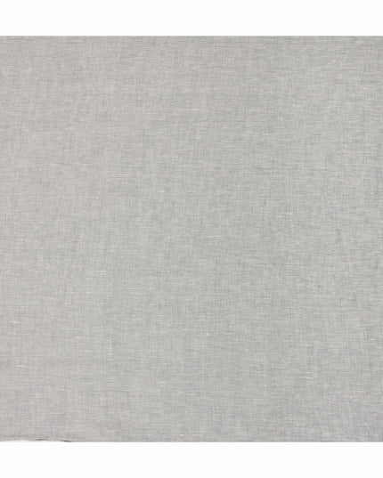 Silver Grey Pure Linen 60 Lea Fabric 150cm India