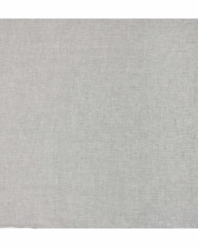 Silver Grey Pure Linen 60 Lea Fabric 150cm India