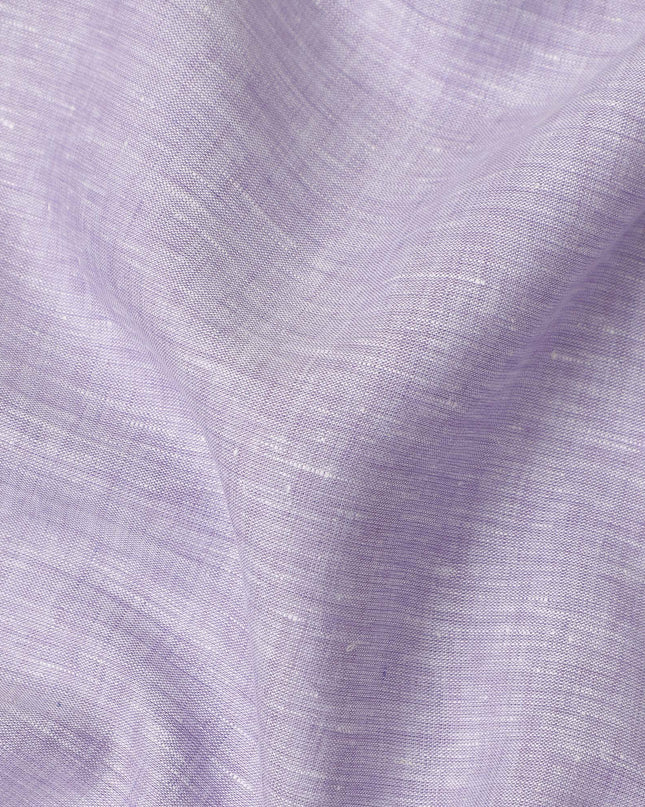 Light Mauve Pure Linen 60 Lea Fabric 150cm India