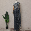 Grey French Chantilly Lace Saree | Regal