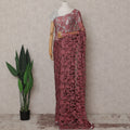 Pink French Chantilly Lace Saree | Regal