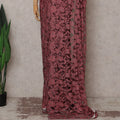 Pink French Chantilly Lace Saree | Regal