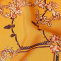 Yellow Bouquet Floral Printed Viscose Crepe 110cm