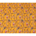Yellow Bouquet Floral Printed Viscose Crepe 110cm