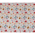 Grey Floral Printed Viscose Crepe 110cm