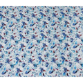 Blue Floral Printed Viscose Crepe 110cm