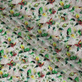 Pink Floral Printed Viscose Crepe 110cm