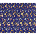 Blue Floral Printed Viscose Crepe 110cm