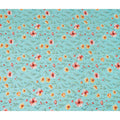 Blue Floral Printed Viscose Crepe 110cm